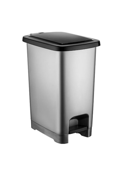 İç Kovalı Slim Pedallı Modern Çöp Kovası, 40 Litre Beyaz