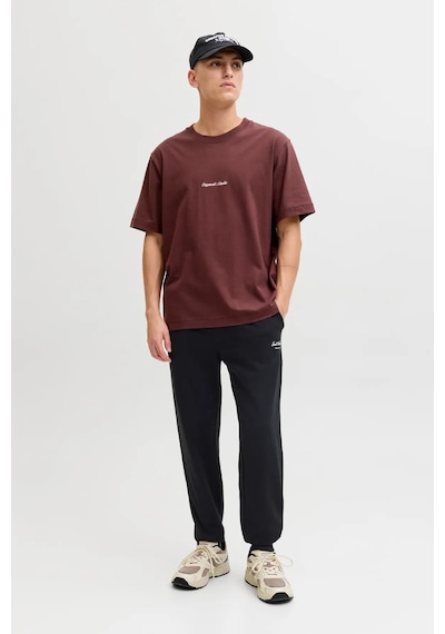 Jack & Jones Erkek Jpstgordon Logo Detaylı Çift Cepli Eşofman Altı 12288641 Siyah Siyah