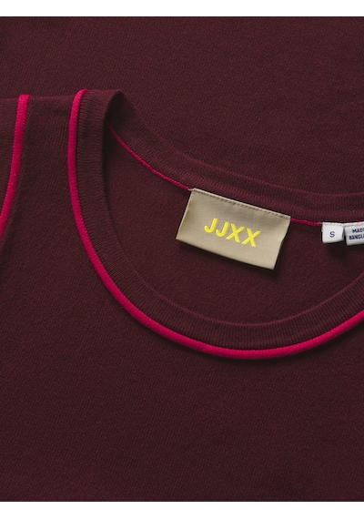Jack & Jones Kadin Kolsuz Triko Bluz - Evelyn - 12281432 Cabernet