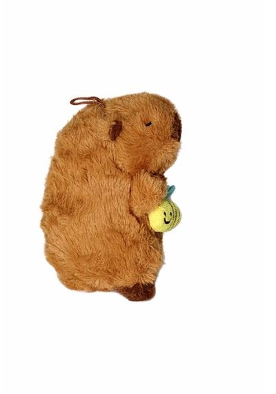 17cm Arılı Capybara Pelüş Kahverengi
