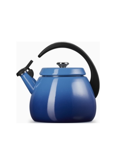 Le Creuset Su Isıtıcısı Çanı 2,1 L, Emaye Karbon Çelik, Şık Ve Dayanıklı Su Isıtıcılar Mavi 6