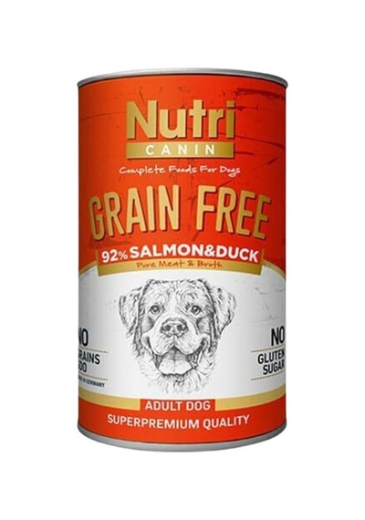 Nutri Canin Tahılsız Somon Ve Ördekli Köpek Konservesi 400 Gr