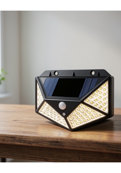 Solar Güçlü 100 Led Bahçe Lambası Enerji Tasarruflu, Suya Dayanıklı Ve Geniş Açılı Işık 34191737