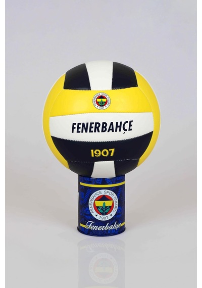 Voleybol Topu, Sarı-siyah-beyaz, 1907 Logolu, Özel Teneke Kutu İle Birlikte Siyah-kırmızı-beyaz
