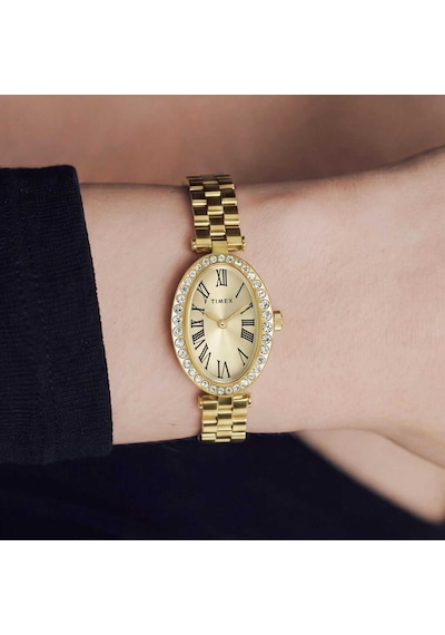 Timex Tw2y90100 Kadın Kol Saati Altın