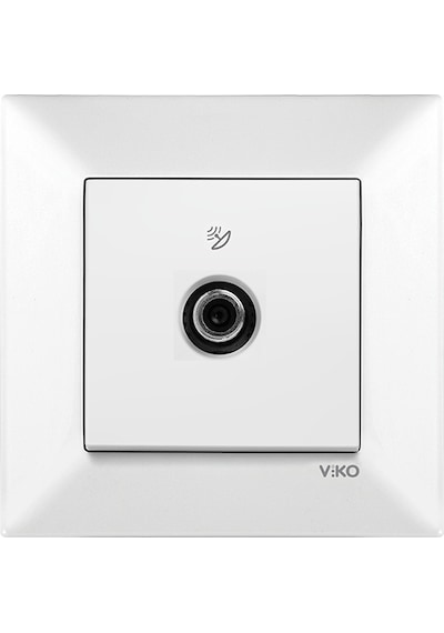 Viko Meridian 12 Adet Uydu Prizi F Konnektörlü Çerçeveli
