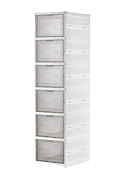 6 Katlı Katlanabilir Organizer, Çok Amaçlı Ayakkabılık, Taşınabilir Portatif, 25.5 X 34.5 X 105 Cm Beyaz Abanoz - Beyaz 6 Katlı Katlanabilir Organizer, Çok Amaçlı Ayakkabılık, Taşınabilir Portatif, 25.5 X 34.5 X 105 Cm Beyaz Abanoz - Beyaz