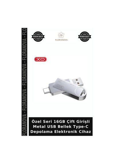 Özel Seri 16gb Çift Girişli Metal Usb Bellek Type-c Depolama Elektronik Cihaz