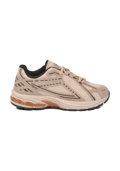 Walkway Bej Fileli Hafif Esnek Hafızalı Taban Unisex Spor Ayakkabı Ruth G Bej