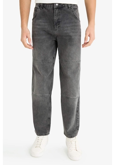 Defacto Relax Fit Yırtık Detaylı Jean Pantolon E8420ax25aunm40 Siyah