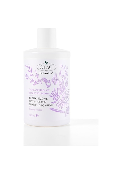 Otacı Botanics Canlandırıcı Ve Besleyici Bakım 10 Bitki Özü Ve Biotin İçeren Bitkisel Saç Kremi 375 ML
