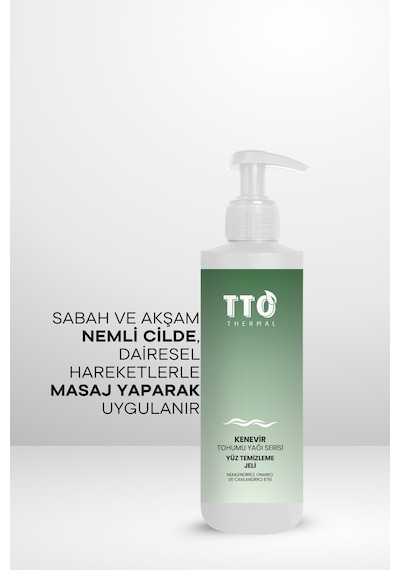 Thermal Kenevir Bitkisi Tohumu Yağı Yüz Temizleme Jeli