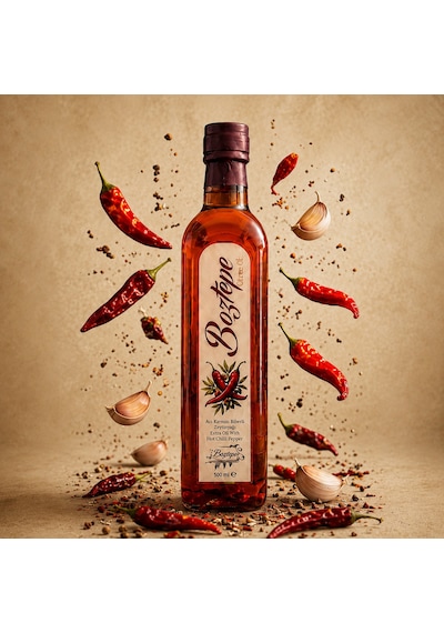 500 Ml Acı Biberli Natürel Sızma Zeytinyağı 2025/26 Soğuk Sıkım, Filtresiz