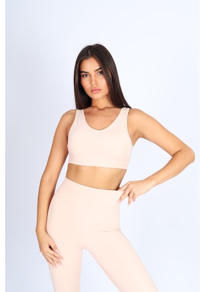 Soft&Basic İçi Pedli Pembe Spor Bralet Pembe