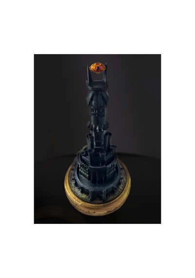 Eselya3d Yüzüklerin Efendisi Baraddur, Lord Of The Rings, Sauron'un Gözü Biblo, Barad Dur Kale