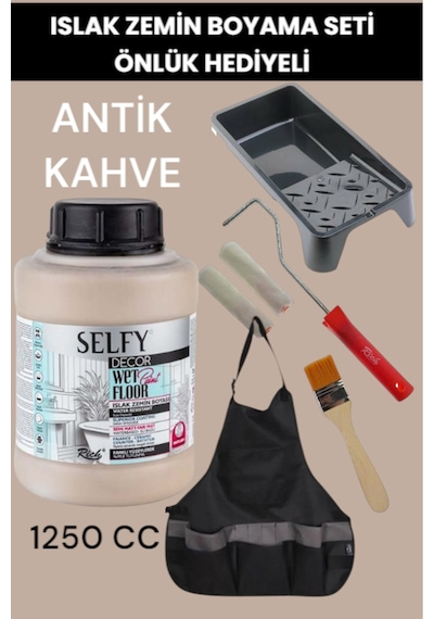 Selfy Decor Islak Zemin Boyası 1250 Cc Mutfak Tezgah Fayans Lavabo Küvet Tuvalet Zemin Her Yüzey Çok Renkli