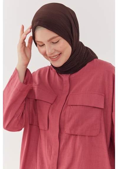 Mirsoy Scarf Piliseli Eşarp - Acı Kahve Acı Kahve