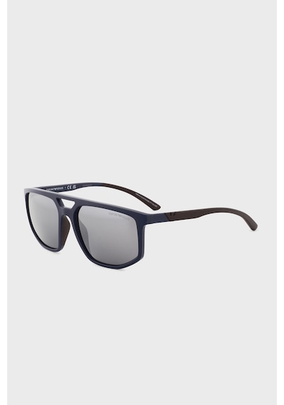 Emporio Armani Erkek Gözlük 0ea4248u 50016g 58 Mat Siyah-açık Gri Aynalı Gümüş Siyah