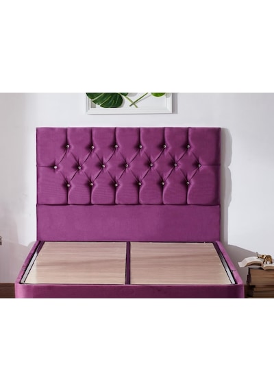 Nironyatak Niron Violet Baza Ve Başlık Seti 120X200 Cm Tek Kişilik Sandıklı