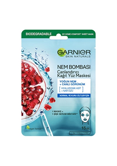 2 Adet Garnier Nem Bombası Canlandırıcı Kağıt Yüz Maskesi 31036479