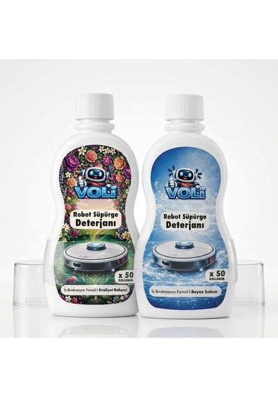 Kraliyet Bahçesi Çiçek Ve Üstün Beyaz Sabun Kokulu 2'li Avantaj Paket Robot Süpürge Deterjanı 2x500 Ml 2'li Set