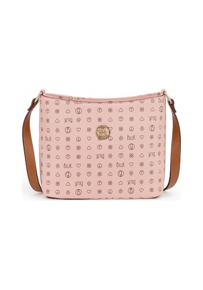 Bilik Deri Monogram Pembe/taba Kadın Çapraz Askılı Çanta Nv 1008- 001