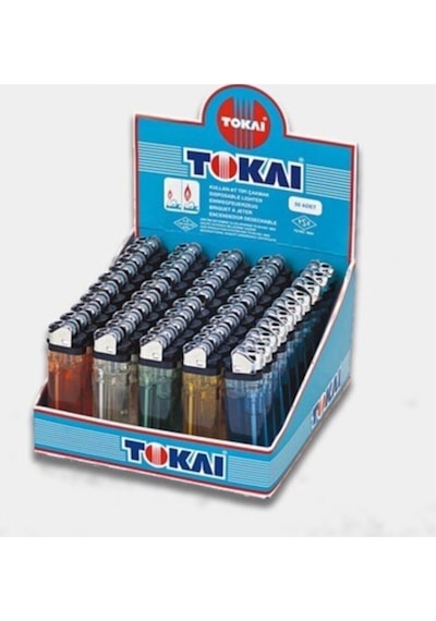 Tokai Karışık Renkli Taşlı Kullan At Çakmak 50Li Tokai