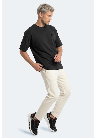 Slazenger Keane Erkek Oversıze Siyah Tişört