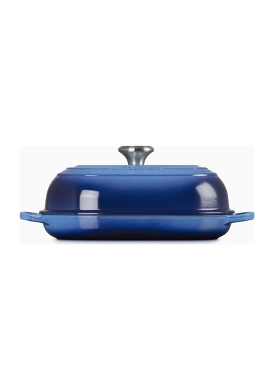 Le Creuset Oval Dökme Demir Ekmek Pişirme Tavası Lacivert