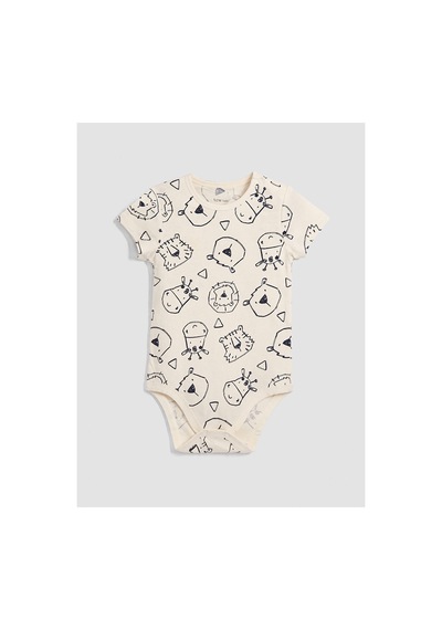 Lc Waikiki Alıta Cıty Farkıyla Lcw Baby Ekru Oval Yaka Erkek Bebek Çıtçıtlı Body Ekru - 929719824 Ekru
