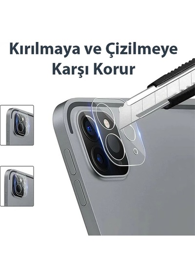Gor İpad Pro 11 İpad Pro 12.9 2020-2021 3d Cam Kamera Koruyucu 2 Set- 5775 Mh-hs7306-9890