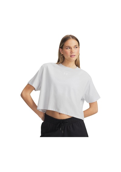 A6011064-023 Under Armour Ua Rival Boxy Tee Solid Kadın T-shirt Gri A6011064-023