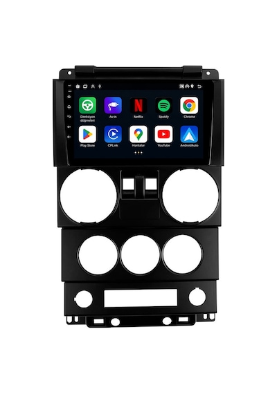 Jeep Rubicon 2008-2010 Android Multimedya Carplay Android Auto Navigasyon Kameralı 8gb Ram 64gb 9"