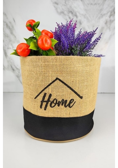 Digithome Hasır Çok Amaçlı Düzenleyici Organizer Mini Yuvarlak Saksılık Siyah - Cly-j1026
