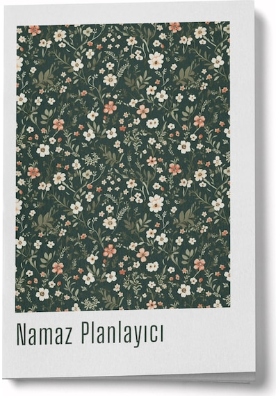 1 Yıllık Namaz Planlayıcı Defterim - Yeşil Çok Renkli