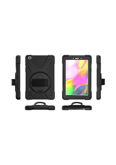 Samsung Uyumlu Galaxy Tab A 8.0 (2019) T290 Zore Defender Tablet Silikon - Siyah