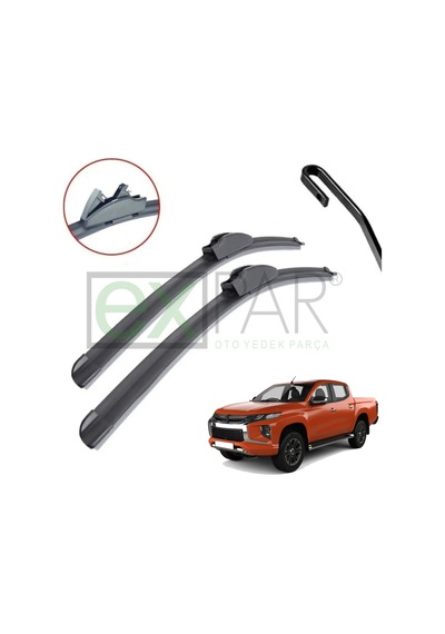 Mitsubishi L200 Ön Cam Silecek Süpürgesi Takımı 2019 - 2022 L200 Pickup Ön Silecek