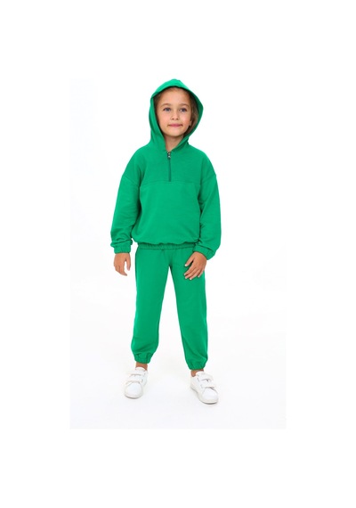 Toontoy Kids Toontoy Kız Çocuk Armalı Eşofman Takım Çimen Yeşili