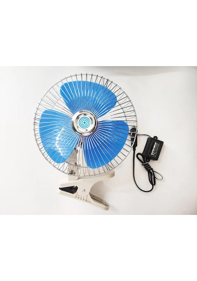 Oto Vantilatör 12 Volt 8 Inç Mandallı Çakmaklık Girişli Oowğ-089