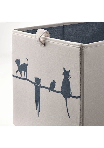 Ikea Barndröm Çocuk Depolama Kutusu 37 X 26 X 26 Cm Gri