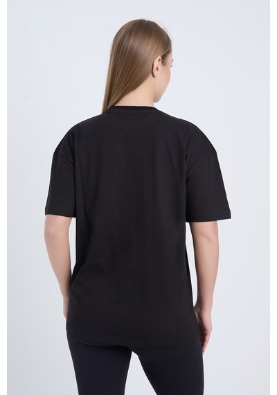 Kadın Oversize Baskılı T-shirt Siyah Garage 1967 SIYAH