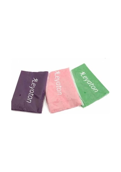 Leyaton 3lü Pilates Lastiği Pilates Bandı Pilates Bandı 120x15cm