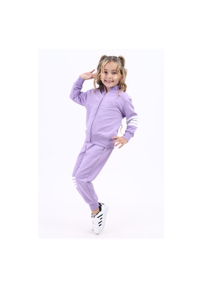 Toontoy Kids Toontoy Kız Çocuk Nakışlı Eşofman Takım Lila