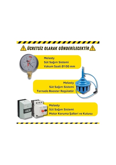 Melasty Süt Sağım Sistemi Vakum Pompa Seti 220v-50hz-2,2kw 750 L/dk - Yağlı -2553