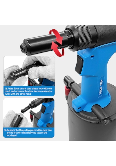 Rocol Rl-4000MV Havalı Kör Perçin Makinesi