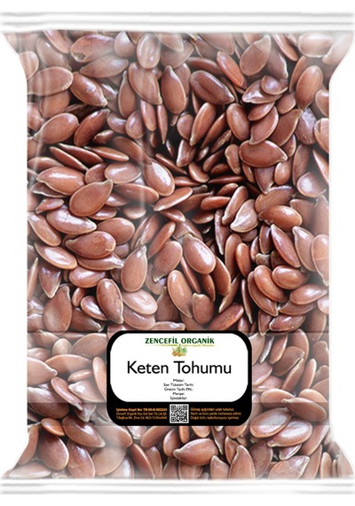 Keten Tohumu Tane 1 Kg. 1. Sınıf Öğütülmemiş Keten Tohumu