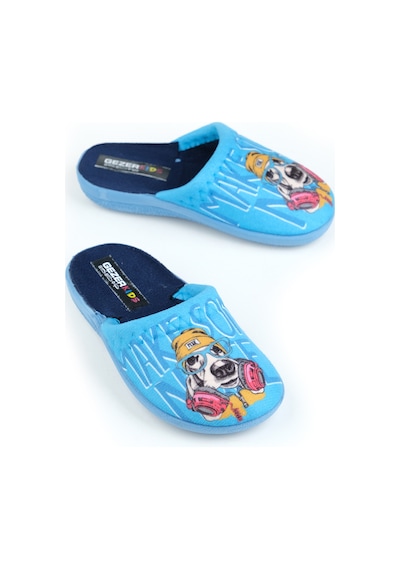 Gezer 13757 Erkek Çocuk Ev-halı Terliği Mavi