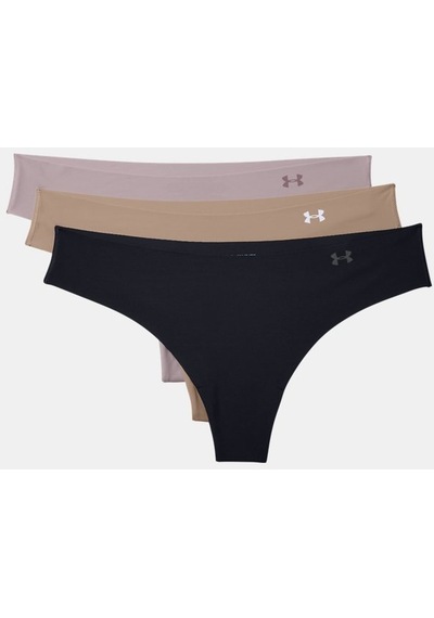 Under Armour Kadın UA Pure Stretch Tanga 3'lü Paket  1325615-004 Çok Renkli