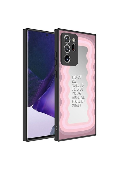 Galaxy Note 20 Ultra Kılıf Aynalı Desenli Kamera Korumalı Parlak Zore Mirror Kapak Ayna