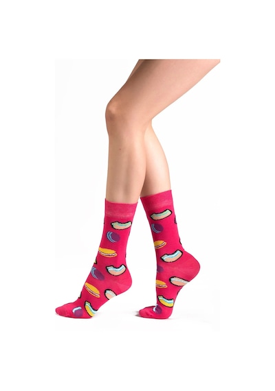 Ozzy Socks Kadın Çok Renkli Desenli Çorap 6'lı Beyaz